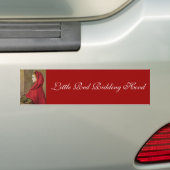 Little Red Riding Hood door John Everett Millais Bumpersticker (Op auto)
