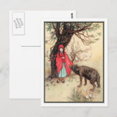 Little Red Riding Hood door Warwick Goble Briefkaart (Voorkant / Achterkant)