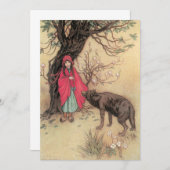 Little Red Riding Hood door Warwick Goble Invitati (Voorkant / Achterkant)
