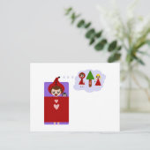 Little Red Riding Hood Dreams Big Briefkaart (Staand voorkant)