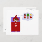 Little Red Riding Hood Dreams Big Briefkaart (Voorkant / Achterkant)