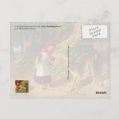 Little Red Riding Hood en de Big Bad Wolf Briefkaart (Achterkant)