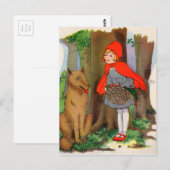 Little Red Riding Hood en de Wolf Briefkaart (Voorkant / Achterkant)