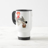 Little Red Riding Hood en de Wolf Commuter Mok (Voorkant links)