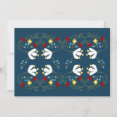 Little Red Riding Hood en de Wolf Invitation Kaart (Achterkant)