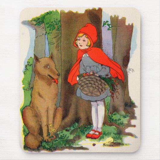 Little Red Riding Hood en de Wolf Muismat (Voorkant)