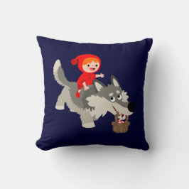 Little Red Riding Hood en de Wolf Pillow Kussen