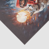 Little Red Riding Hood en de Wolf Rock Band Tissuepapier (Detail)