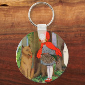 Little Red Riding Hood en de Wolf Sleutelhanger (Voorkant)