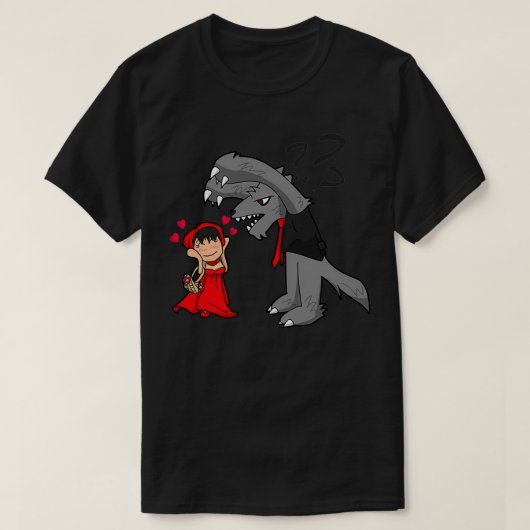 Little Red Riding Hood en de Wolf T-shirt (Design voorkant)
