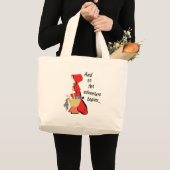 Little Red Riding Hood en haar Wolf Pup Grote Tote Bag (Voorkant (product))
