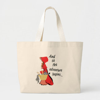 Little Red Riding Hood en haar Wolf Pup Grote Tote Bag
