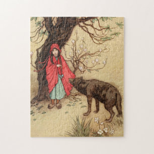 Little Red Riding Hood en Wolf  Legpuzzel