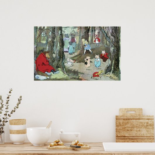 Little Red Riding Hood: End Pages Poster (Keuken)