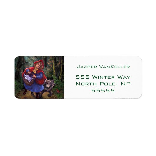 Little Red Riding Hood Etiket (Voorkant)