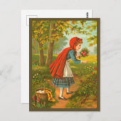 Little Red Riding Hood -  Fairy Tale Briefkaart (Voorkant / Achterkant)