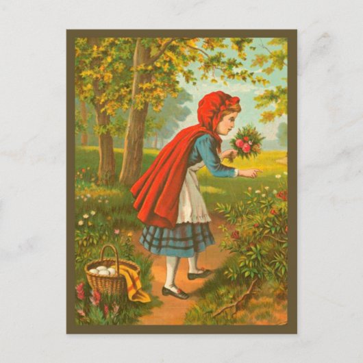 Little Red Riding Hood -  Fairy Tale Briefkaart (Voorkant)