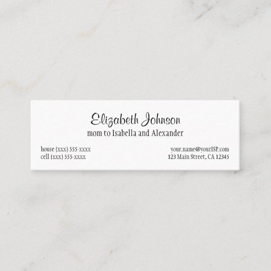 Little Red Riding Hood, Fairy Tale Contactkaartje (Voorkant)