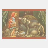 Little Red Riding Hood,  Fairy Tale Inpakpapier Vel (Voorkant)