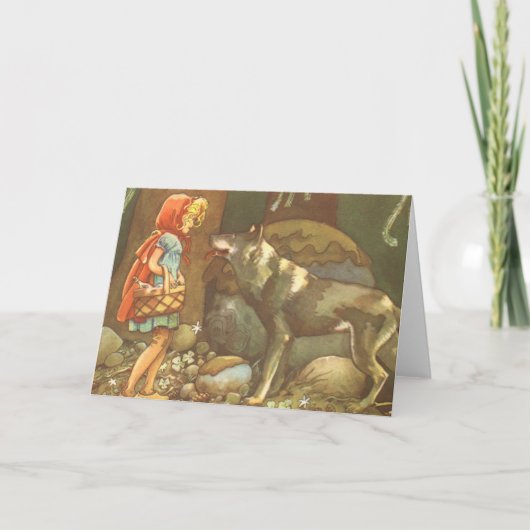 Little Red Riding Hood,  Fairy Tale Kaart (Voorkant)