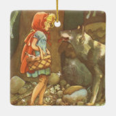 Little Red Riding Hood,  Fairy Tale Keramisch Ornament (Achterkant)