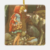 Little Red Riding Hood,  Fairy Tale Keramisch Ornament (Voorkant)