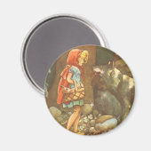 Little Red Riding Hood,  Fairy Tale Magneet (Voorkant / Achterkant)