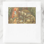 Little Red Riding Hood,  Fairy Tale Rechthoekige Sticker (Tas)