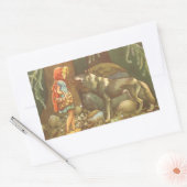 Little Red Riding Hood,  Fairy Tale Rechthoekige Sticker (Envelop)