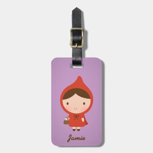 Little Red Riding Hood Fairytale for Girls Bagagelabel (Voorkant verticaal)