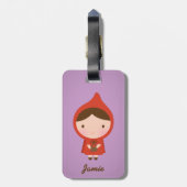 Little Red Riding Hood Fairytale for Girls Bagagelabel (Achterkant verticaal)