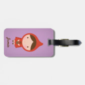Little Red Riding Hood Fairytale for Girls Bagagelabel (Achterkant horizontaal)