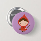 Little Red Riding Hood Fairytale voor meisjes Ronde Button 5,7 Cm (Voorkant /achterkant)