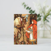 Little Red Riding Hood Fantasy Fairy Tale Briefkaart (Staand voorkant)