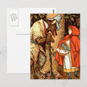 Little Red Riding Hood Fantasy Fairy Tale Briefkaart (Voorkant / Achterkant)