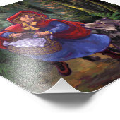 Little Red Riding Hood Foto Afdruk (Hoek)