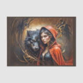 Little Red Riding Hood houdt echt van de wolf! Tissuepapier (Voorkant)