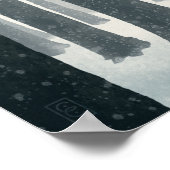 Little Red Riding Hood Illustratief Poster (Hoek)