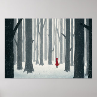 Little Red Riding Hood Illustratief Poster