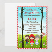 Little Red Riding Hood Kaart (Voorkant / Achterkant)