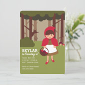 Little Red Riding Hood Kaart (Staand voorkant)