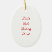 Little Red Riding Hood Keramisch Ornament (Achterkant)