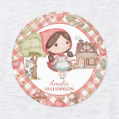 Little Red Riding Hood kleuterschool Labels (Design 1)