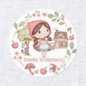 Little Red Riding Hood kleuterschool Labels (Design 2)