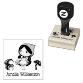 Little Red Riding Hood kleuterschool Rubberstempel (Gestempeld)
