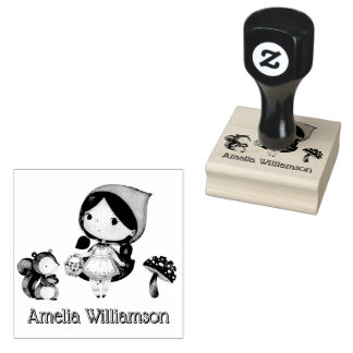 Little Red Riding Hood kleuterschool Rubberstempel