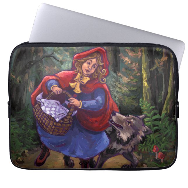 Little Red Riding Hood Laptop Sleeve (Voorkant)
