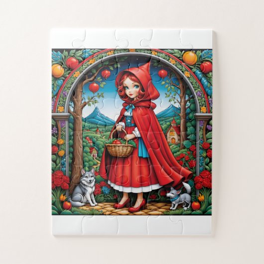 Little Red Riding Hood Legpuzzel (Verticaal)
