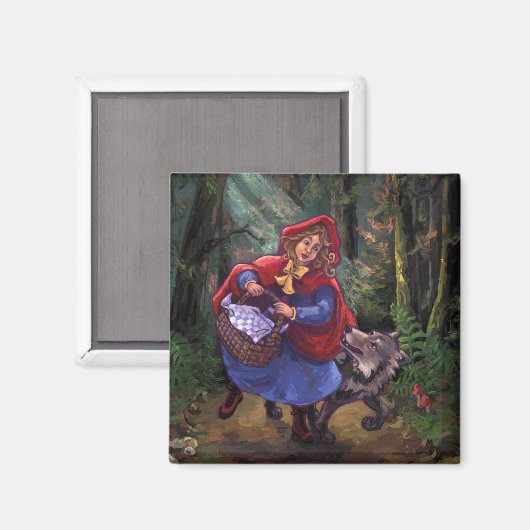 Little Red Riding Hood Magneet (Voorkant / Achterkant)