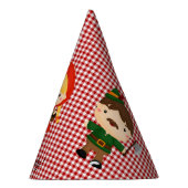 Little Red Riding Hood op Red Gingham Feesthoedjes (Rechts)